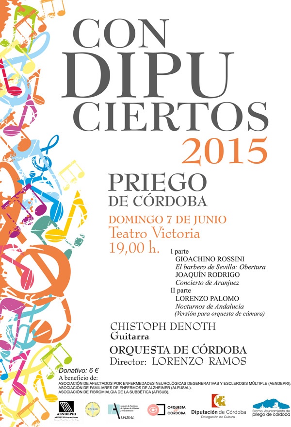 Priego acogerá el próximo 7 de junio una nueva edición de los 'Condipuciertos' con la Orquesta de Córdoba 1