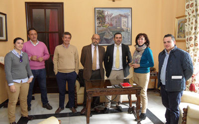 Visita de la empresa Constructora del Cuartel de la Guardia Civil