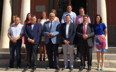 LOS CONSEJEROS DE AGRICULTURA Y ECONOMÍA REALIZAN  UNA VISITA INSTITUCIONAL AL AYUNTAMIENTO PRIEGO DE CÓRDOBA.