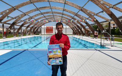 ESTE MEDIODIA SE HA PRESENTADO LA NUEVA TEMPORADA DE LA PISCINA MUNICIPAL A CARGO DEL CONCEJAL DE DEPORTES DAVID LÓPEZ.