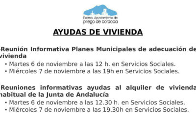 CONVOCATORIAS DE AYUDA A LA VIVIENDA