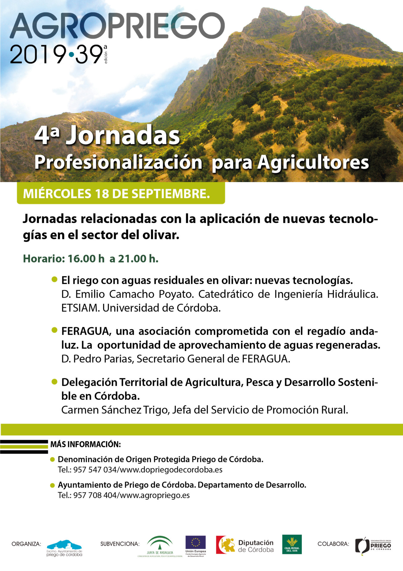 4ª Jornadas Agropriego Miércoles 18 de Septiembre 1