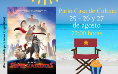 Cine de Verano 25, 26 y 27 de agosto 2022