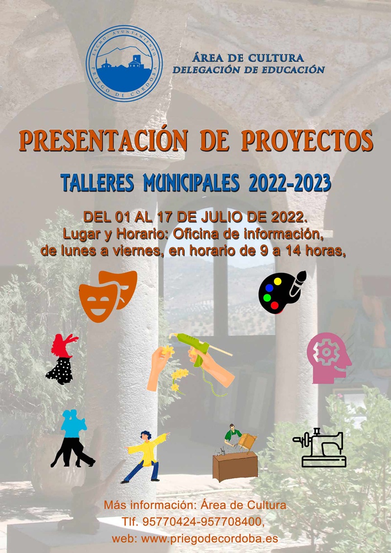 Agenda proyectos talleres municipales 2022-2023