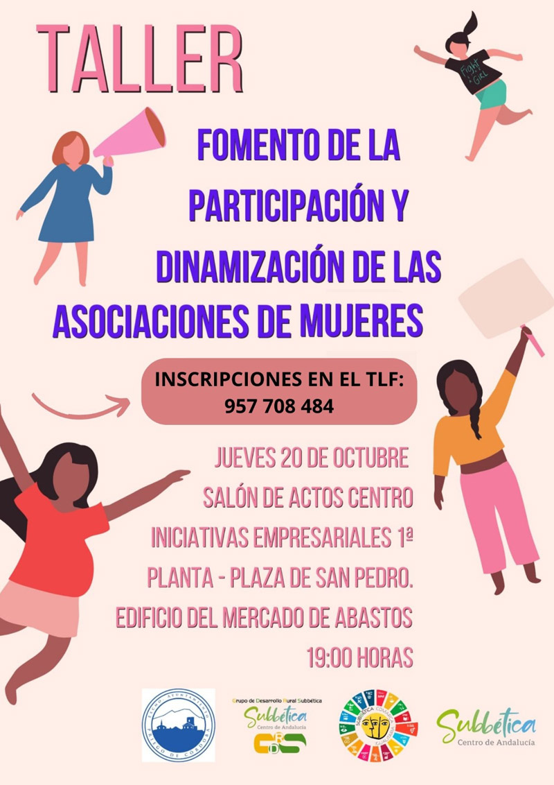 Agenda taller fomento participacion asociaciones mujeres 10-2022