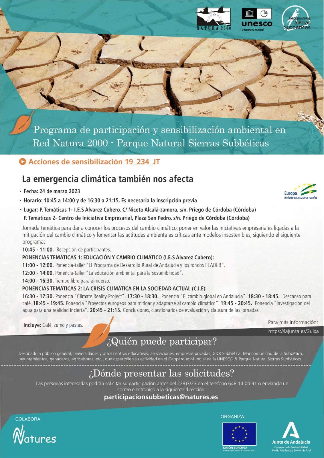 Programa de participación y sensibilización ambiental en la Red Natura 2000