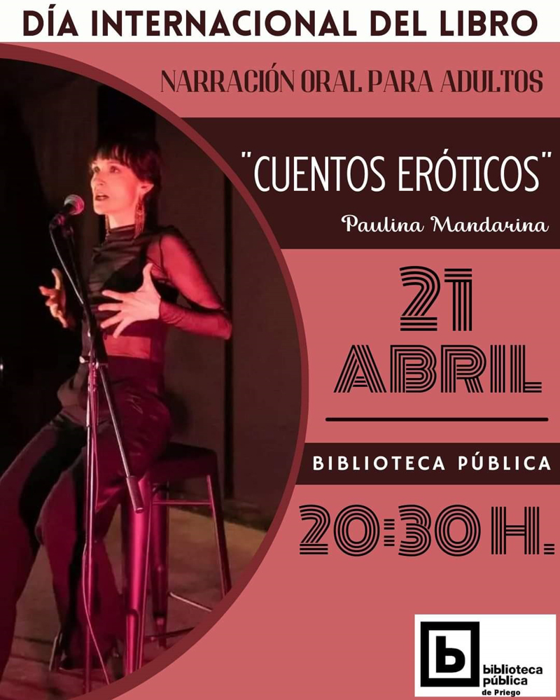 Agenda cultura CUENTOS EROTICOS 04-2023
