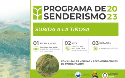 3ª ruta del Programa de Senderismo Municipal: subida a la Tiñosa, 4 de junio.