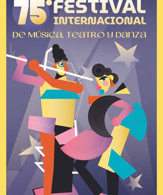 75º Festival Internacional de Música, Teatro y Danza. Información sobre venta de entradas de diferentes espectáculos, y librillo con el programa del Festival.