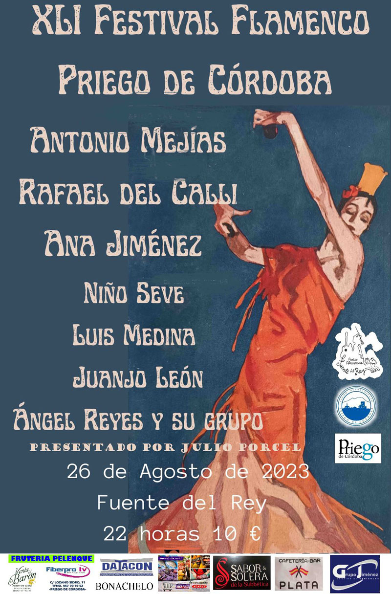 Agenda cartel festival flamenco 08-2023