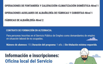 Programa de empleo y formación “Priego construyendo oportunidades” para mayores de 52 años.