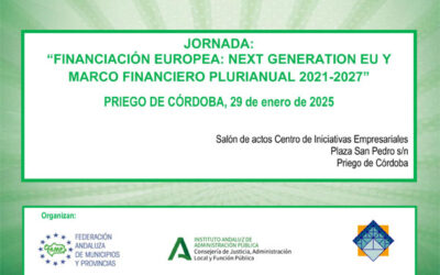 JORNADA: “FINANCIACIÓN EUROPEA: NEXT GENERATION EU Y MARCO FINANCIERO PLURIANUAL 2021-2027”